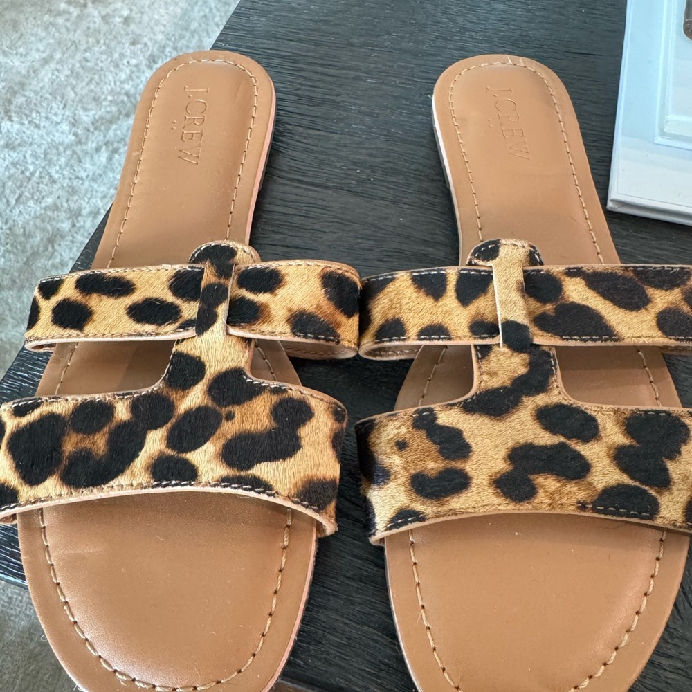 J. Crew Leopard Print Women's Sandals